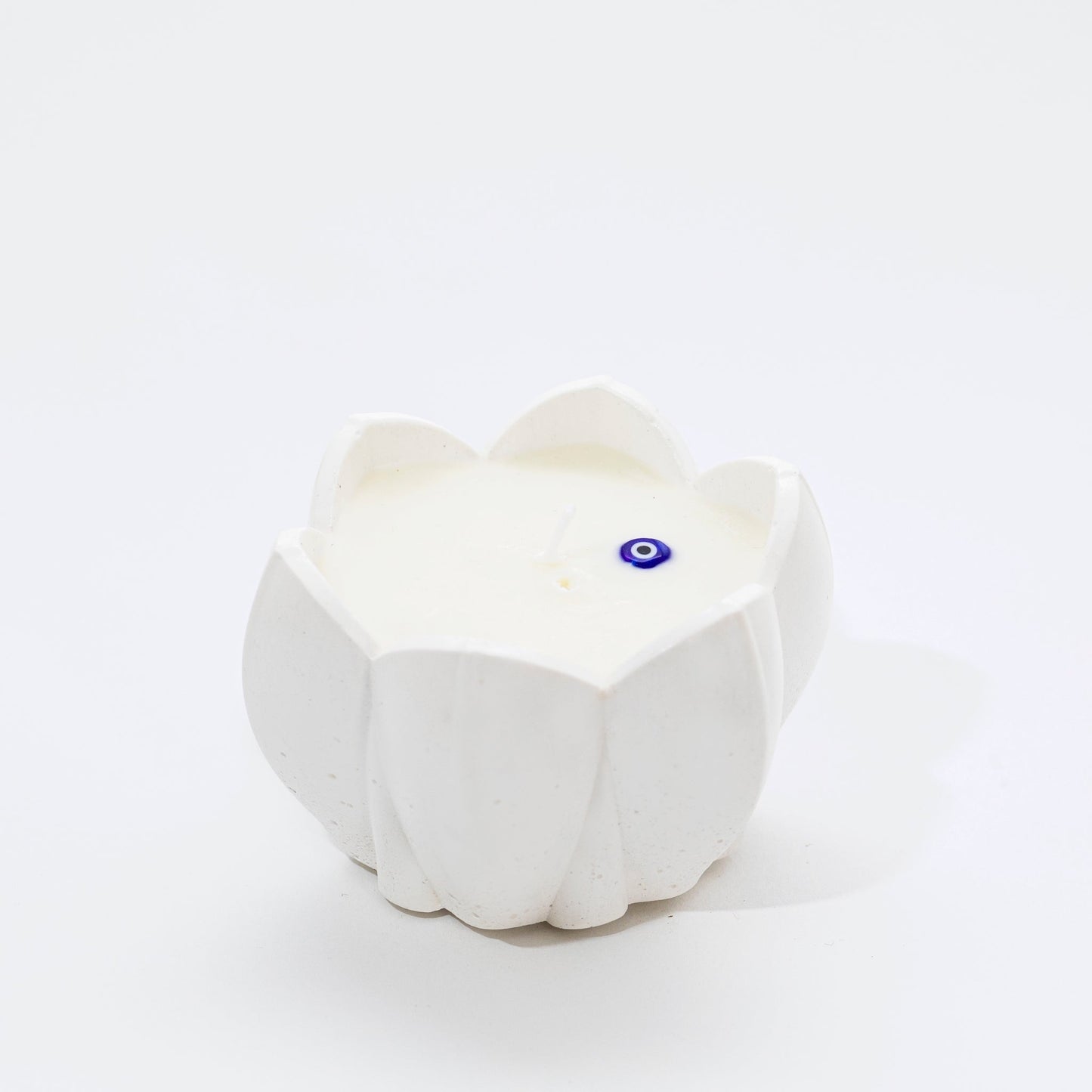 'Lotus' Candle in Stone, Gardenia