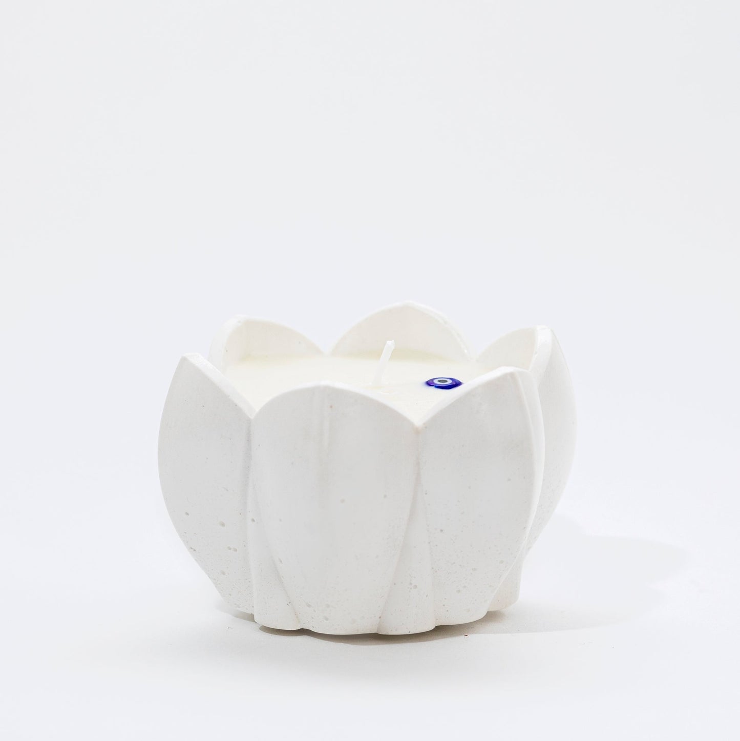 'Lotus' Candle in Stone, Gardenia