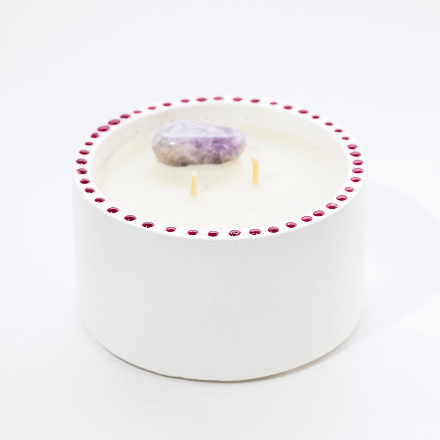 Energy Cleansing XL Candle in Stone, Musk with Flowers and Citrus