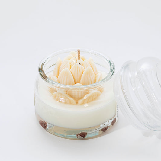 Serenity Candle, Carnelian, White Honey with Amber