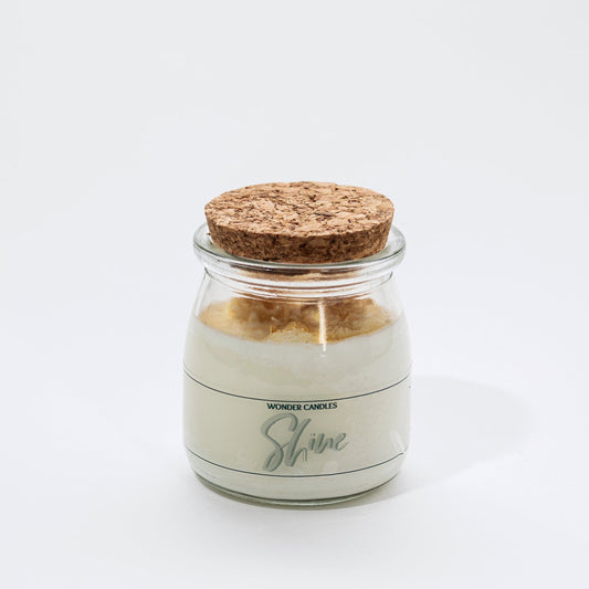 ‘Shine’ Candle in Small Jar, Vanilla (Caramel