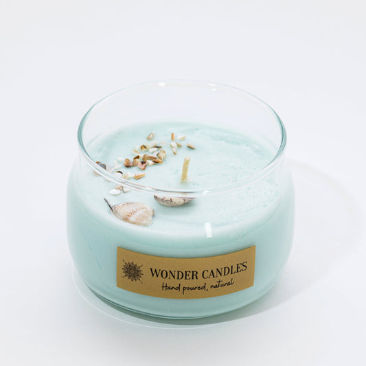 Big Soy Candle in a Jar, Sea Theme, Cool Water Davidoff