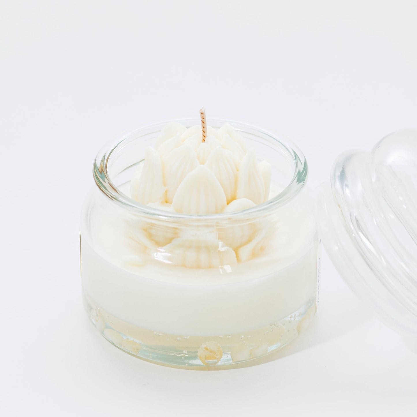 Serenity Candle, White Stone, Cinnamon with Peppermint