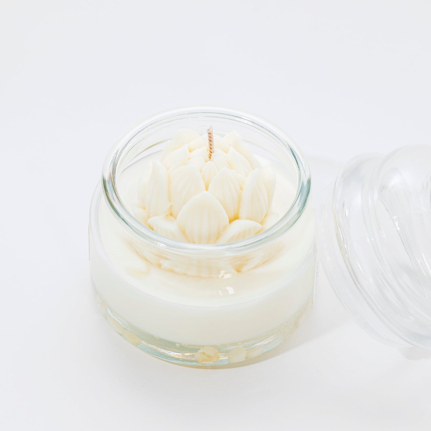 Serenity Candle, White Stone, White Honey with Amber