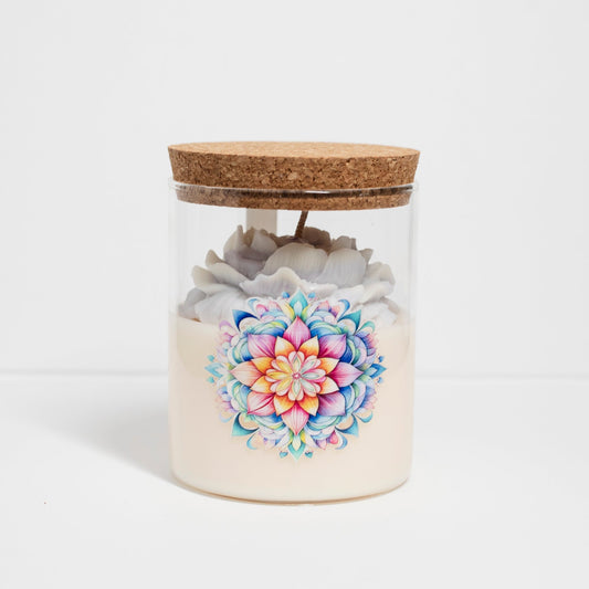 "Bliss' Collection Candle in big Jar, Jasmine, 400ml - Wonder Candles