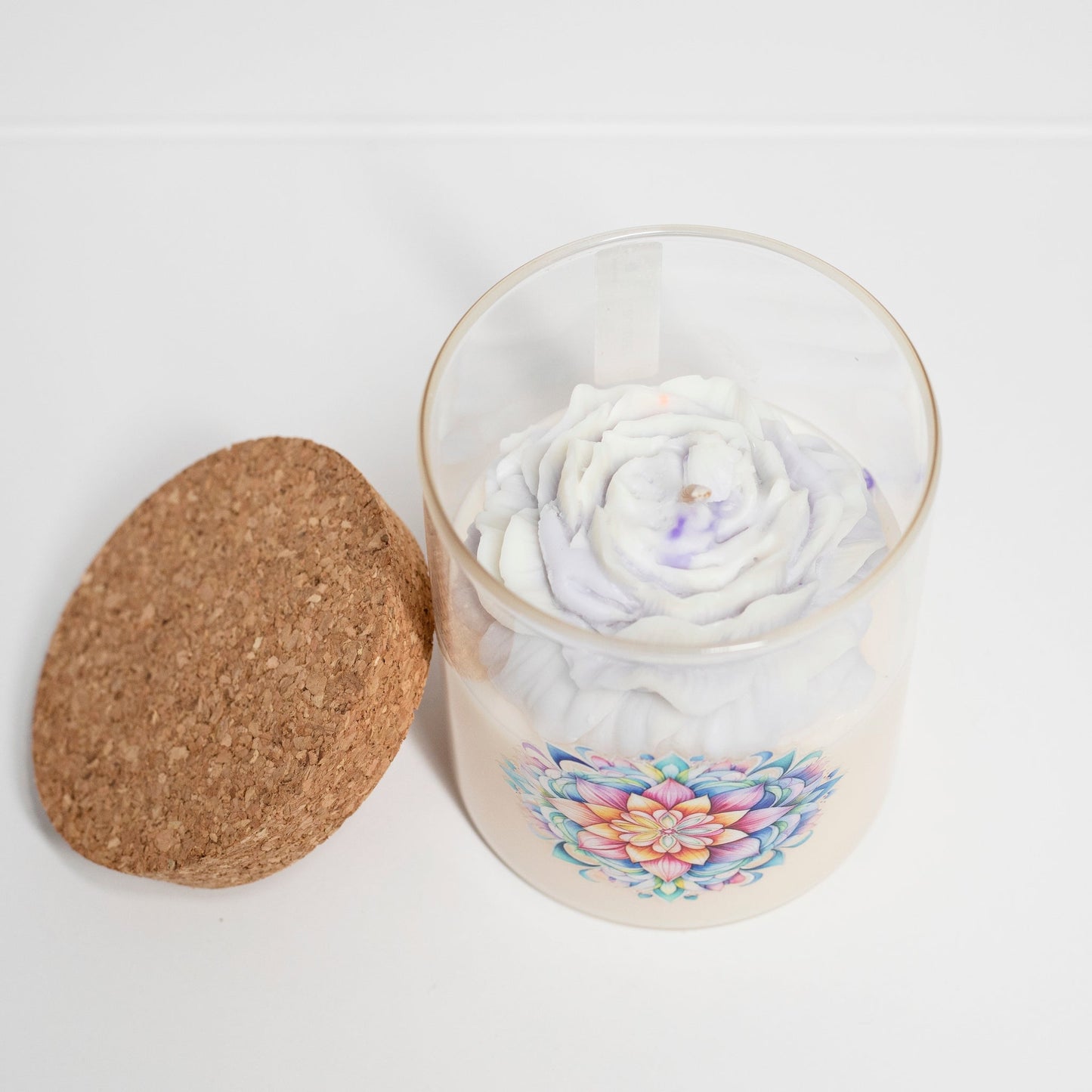 "Bliss' Collection Candle in big Jar, Jasmine, 400ml - Wonder Candles