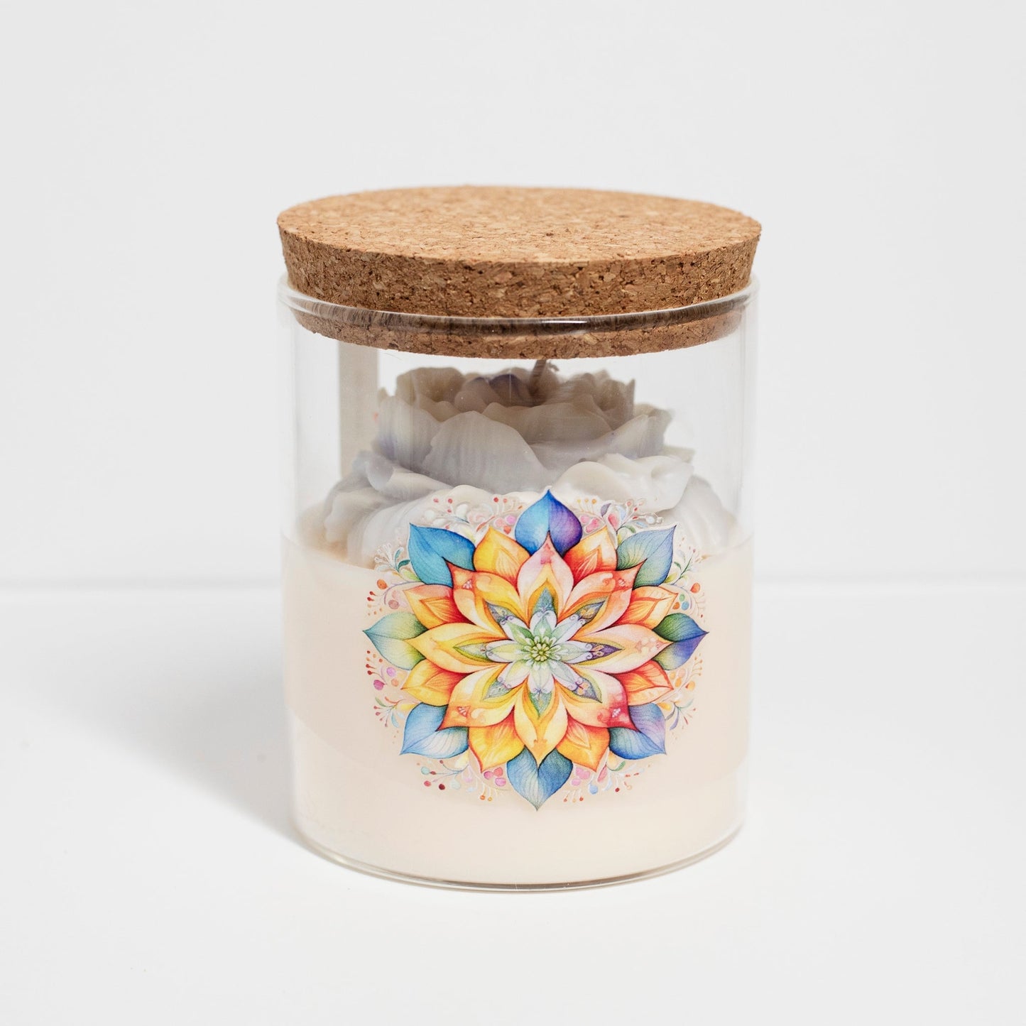 "Bliss' Collection Candle in big Jar, Jasmine, 400ml - Wonder Candles