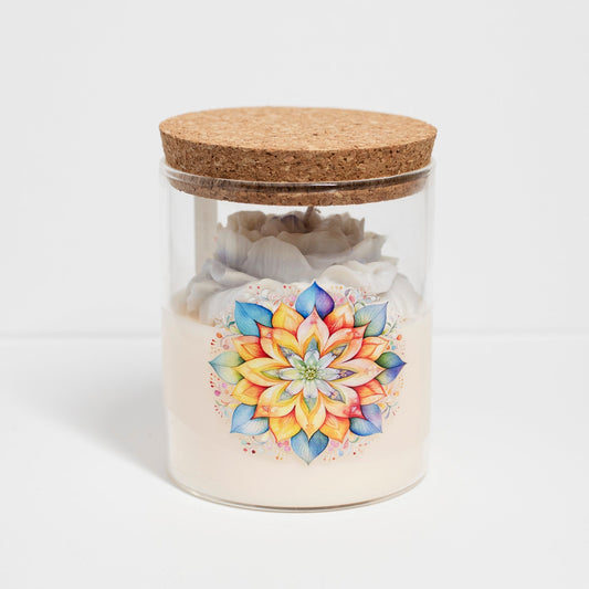 "Bliss' Collection Candle in big Jar, Jasmine, 400ml - Wonder Candles