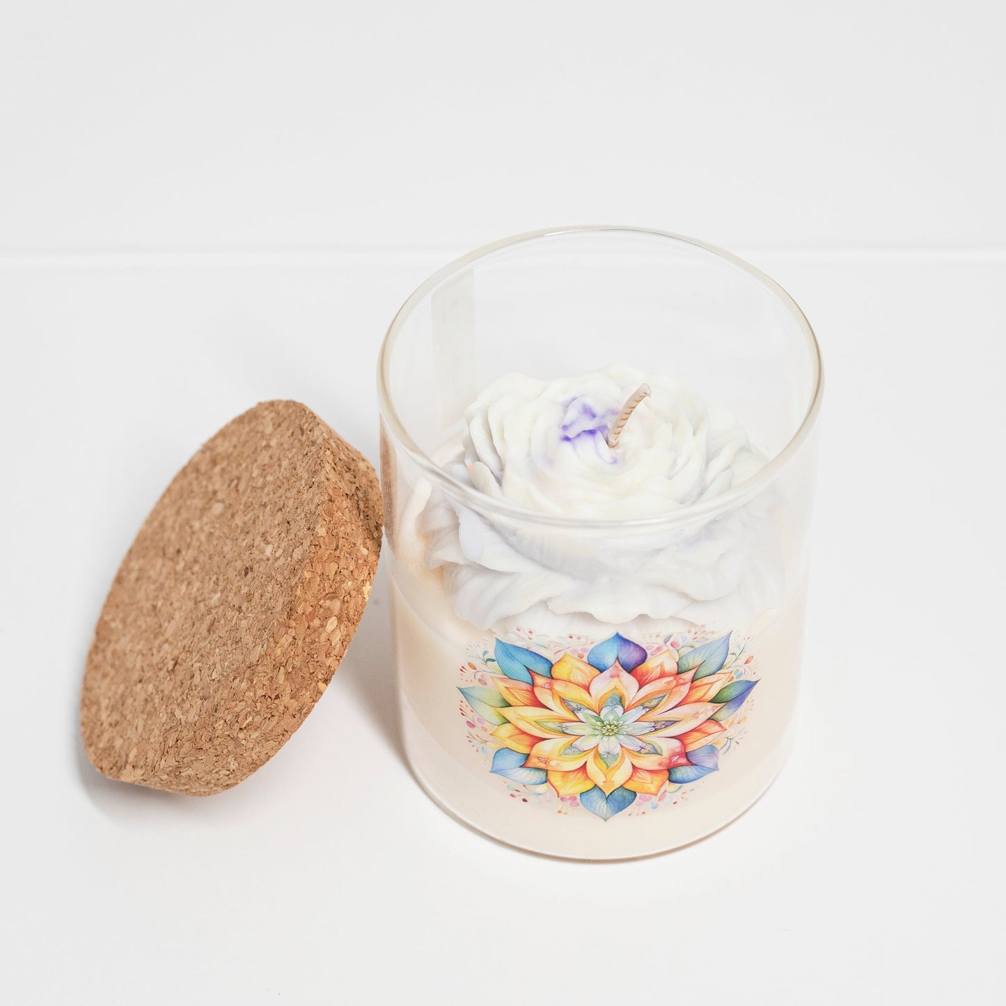 "Bliss' Collection Candle in big Jar, Jasmine, 400ml - Wonder Candles