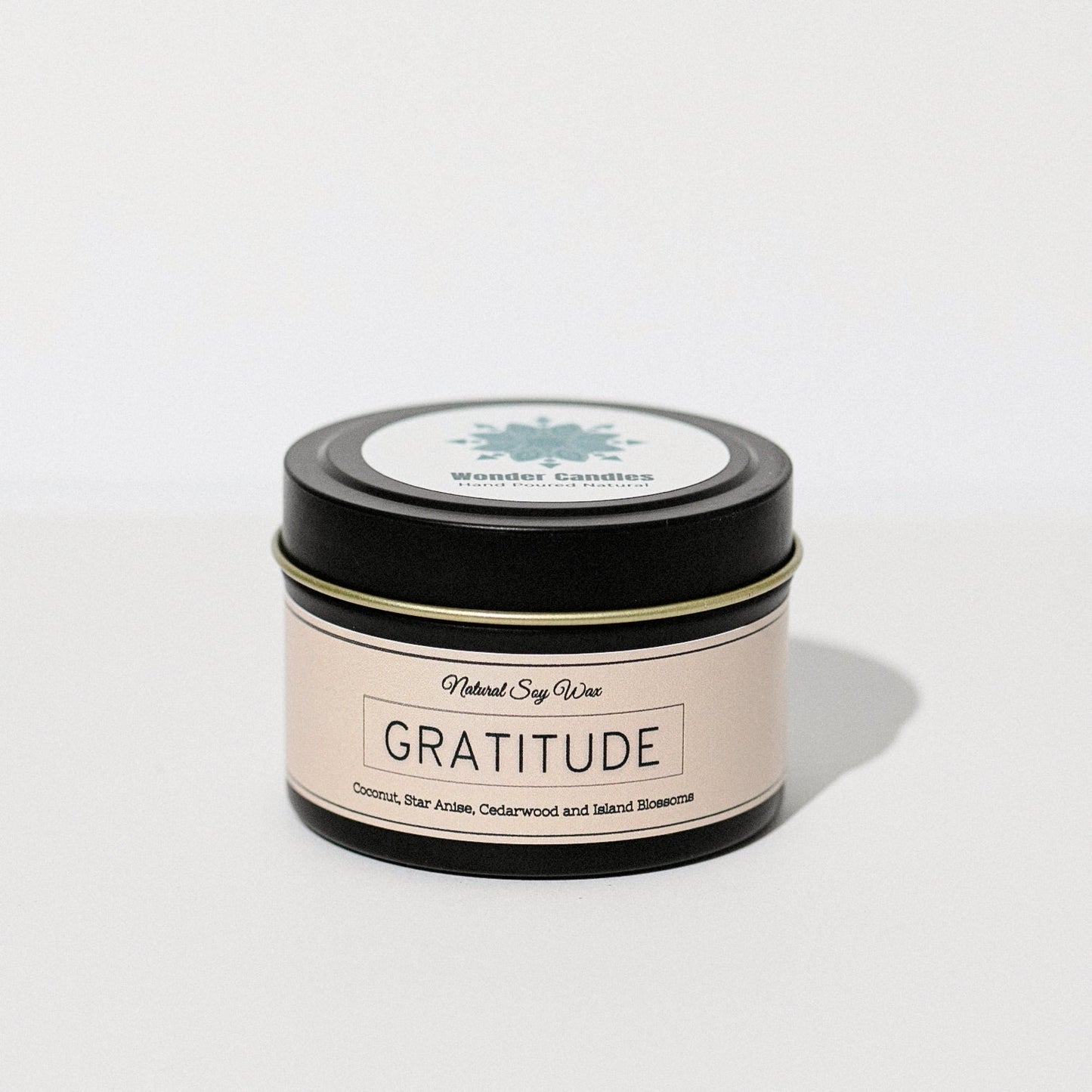 'Gratitude' Candle from 'Balance' Collection, Coconut with Cedarwood, 130ml - Wonder Candles