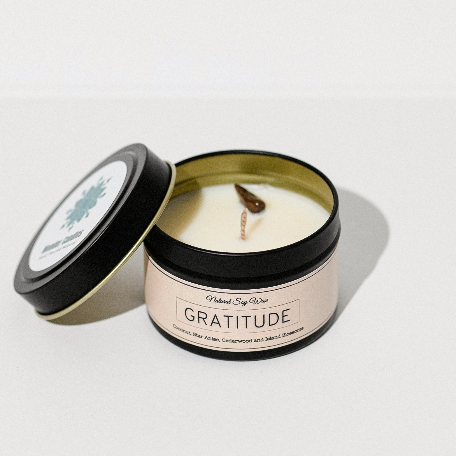 'Gratitude' Candle from 'Balance' Collection, Coconut with Cedarwood, 130ml - Wonder Candles