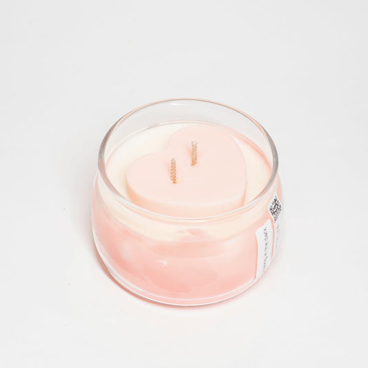 "Love" Candle, Glowing in the Dark, Lemon, 300ml - Wonder Candles