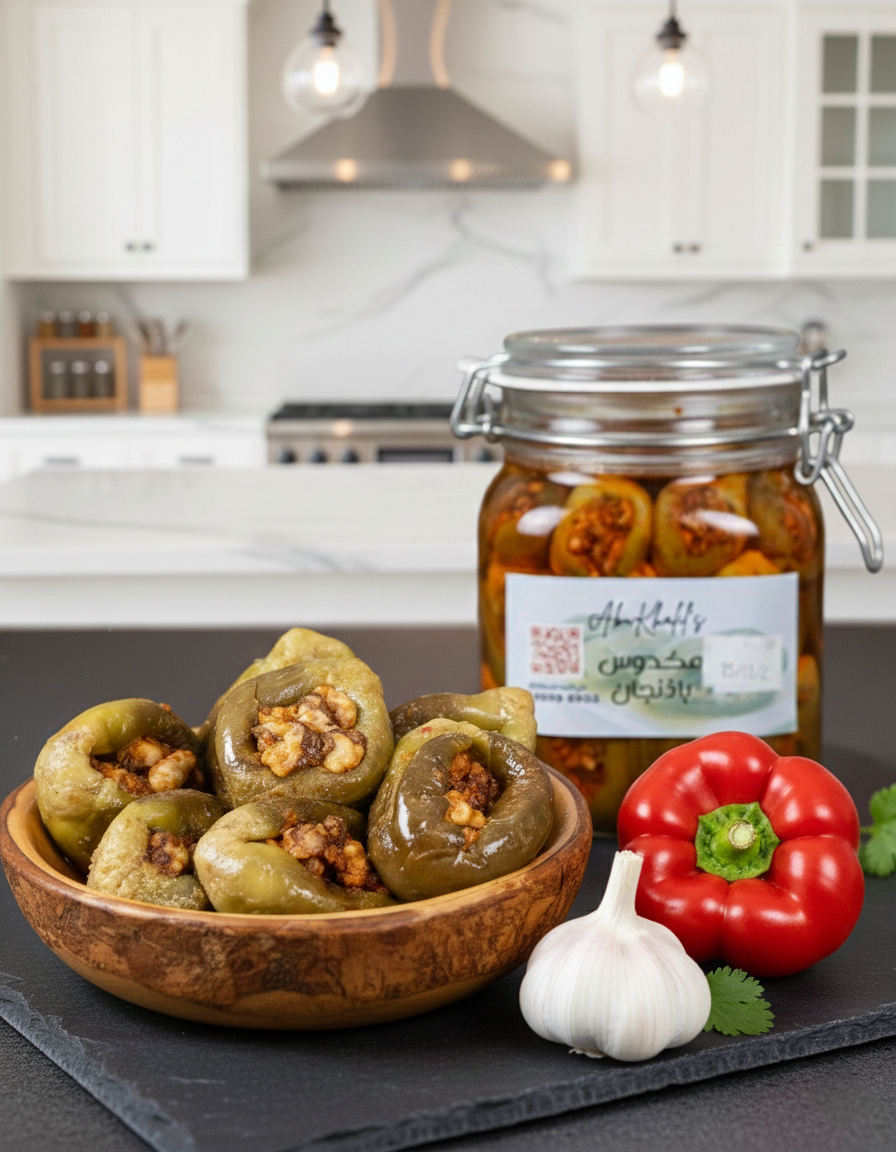 Makdus with Bellpepper+Garlic