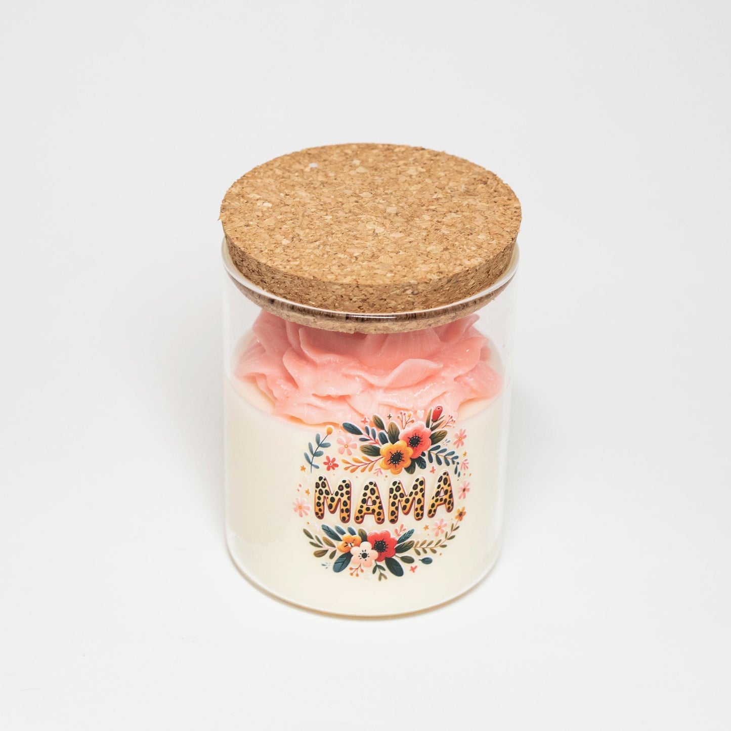 "Mom" Candle, Glowing in the Dark, 380 ml, Cherry and Lemon - Wonder Candles