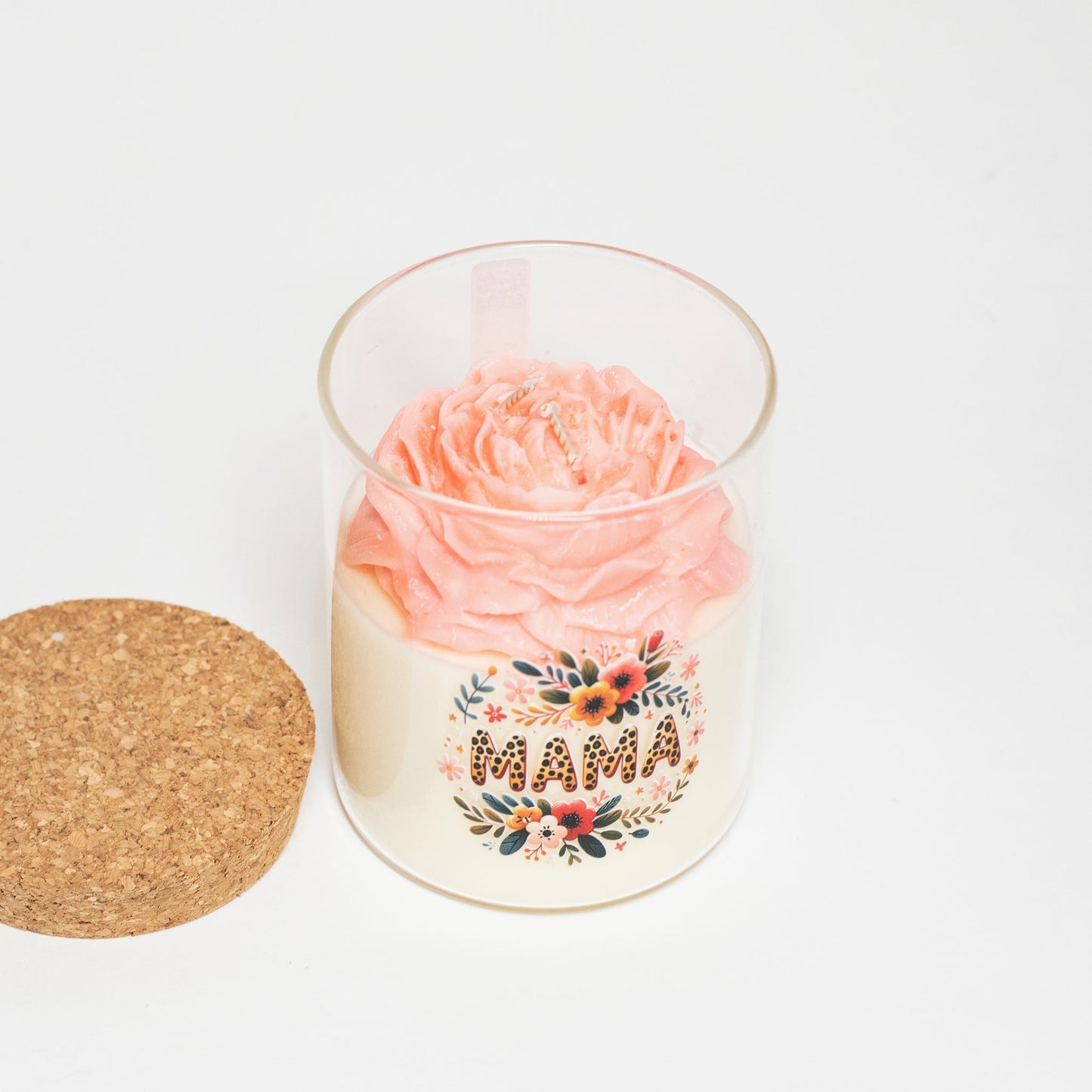 "Mom" Candle, Glowing in the Dark, 380 ml, Cherry and Lemon - Wonder Candles