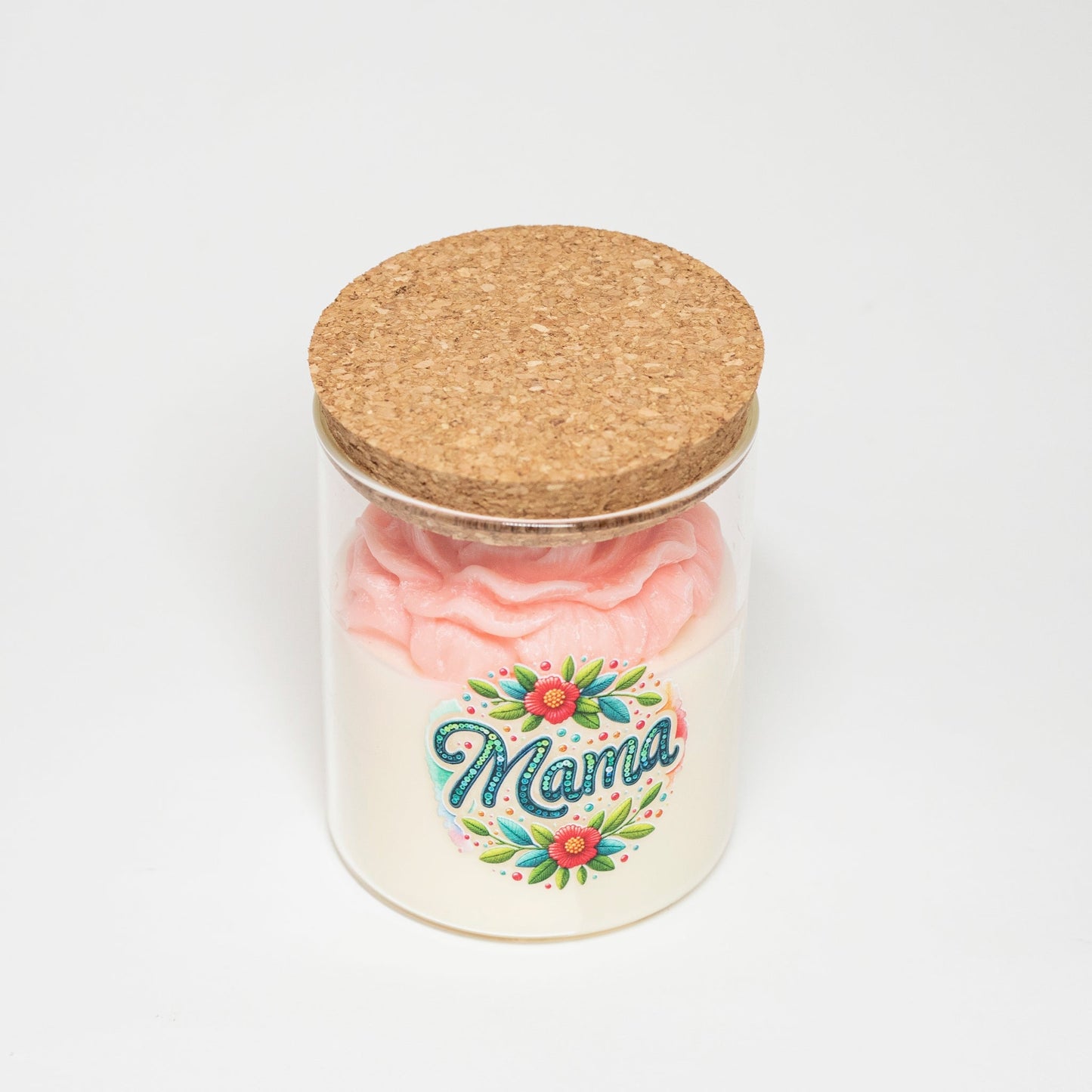 "Mom" Candle, Glowing in the Dark, 380 ml, Cherry and Lemon - Wonder Candles