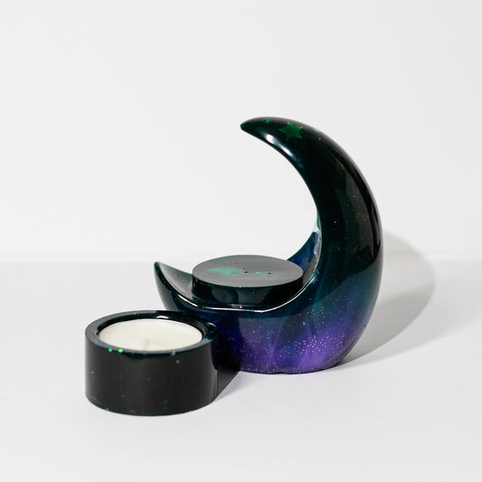 Moon Tea light Holder 2 - piece Set - Wonder Candles