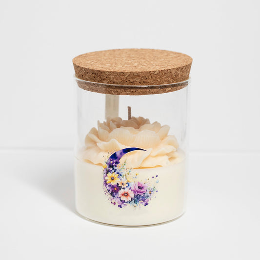 'Moonlight' Collection Candle in big Jar, Citrus with Sage, 280ml - Wonder Candles