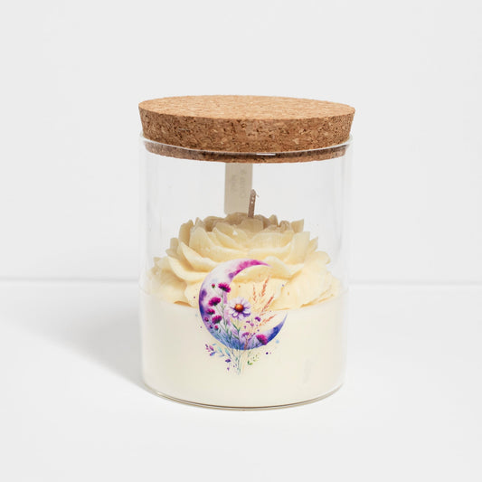 'Moonlight' Collection Candle in big Jar, Citrus with Sage, 280ml - Wonder Candles