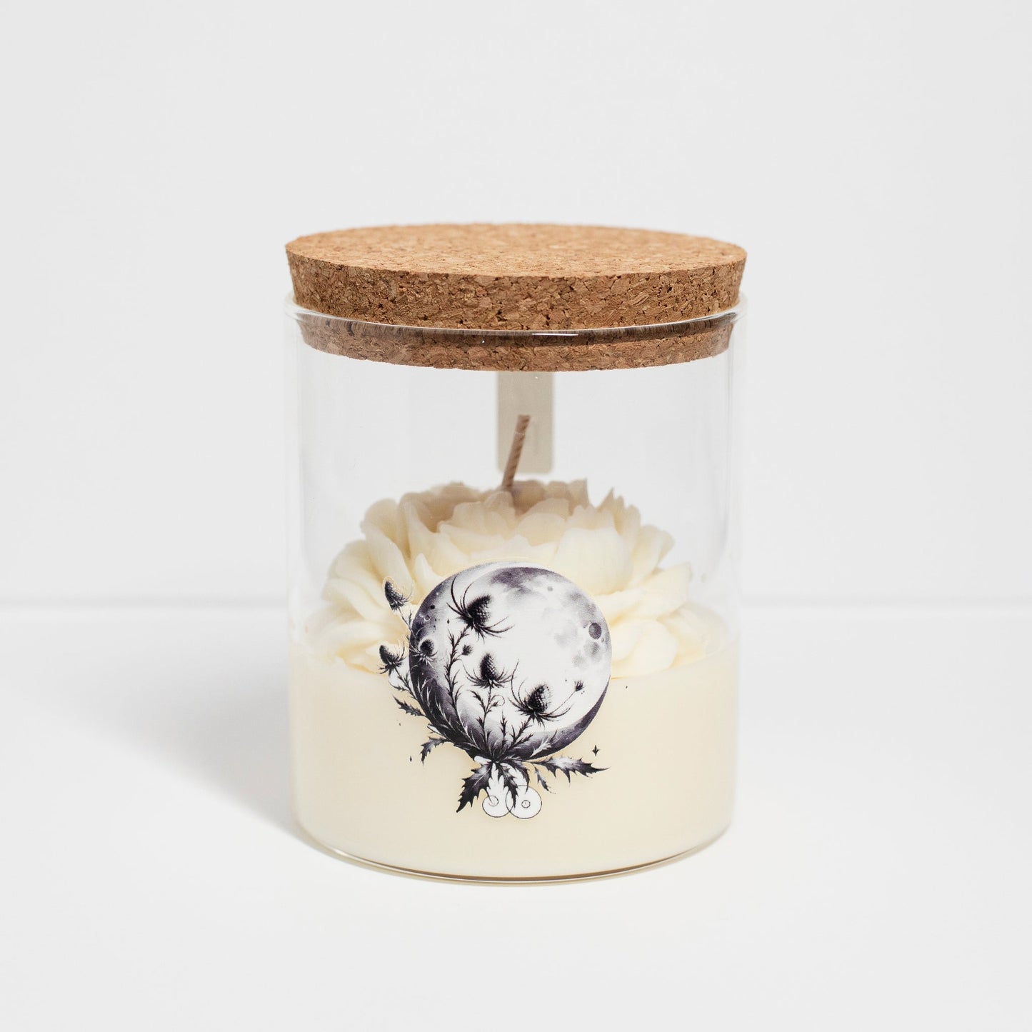 'Moonlight' Collection Candle in big Jar, Minty Chocolate, 280ml - Wonder Candles