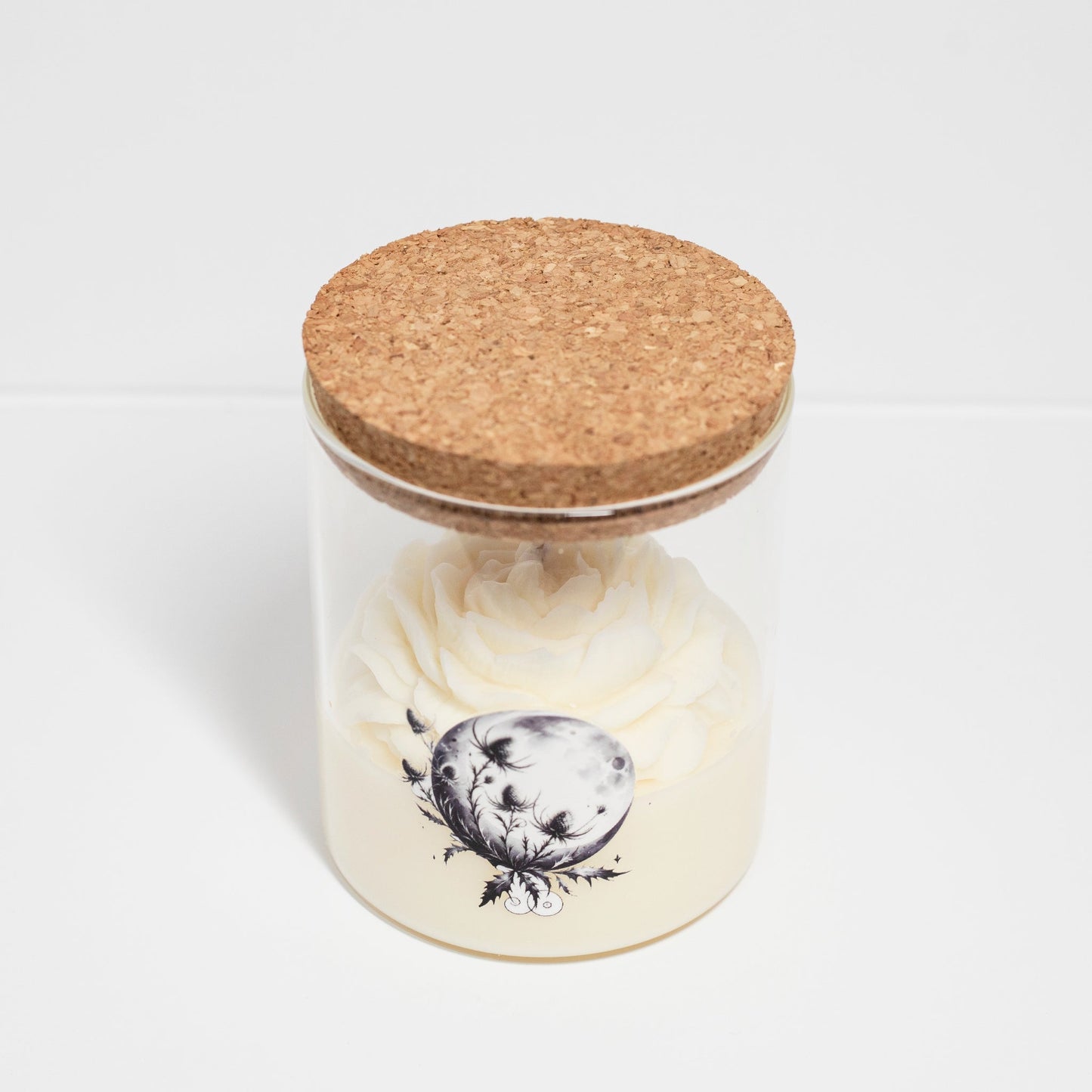 'Moonlight' Collection Candle in big Jar, Minty Chocolate, 280ml - Wonder Candles