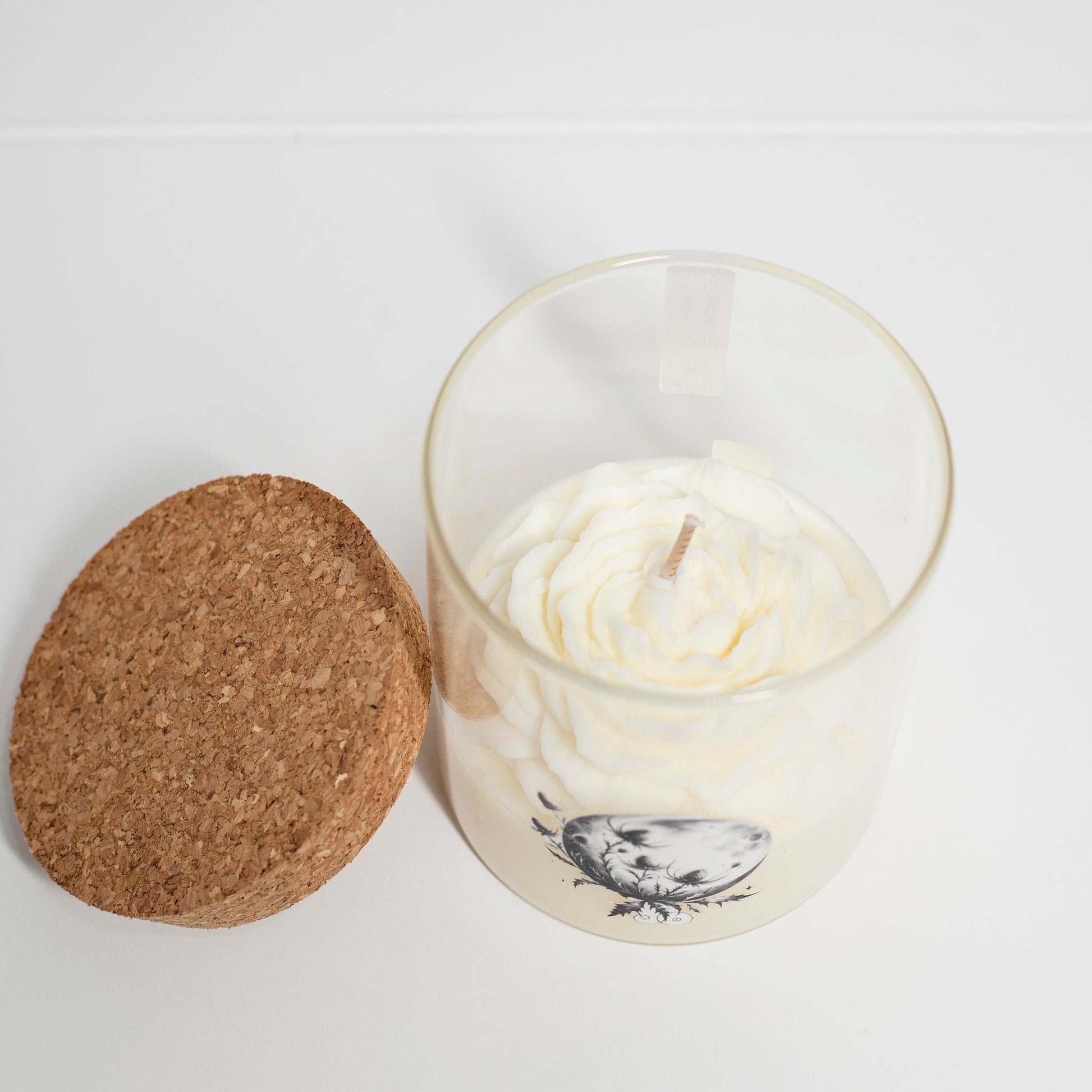 'Moonlight' Collection Candle in big Jar, Minty Chocolate, 280ml - Wonder Candles