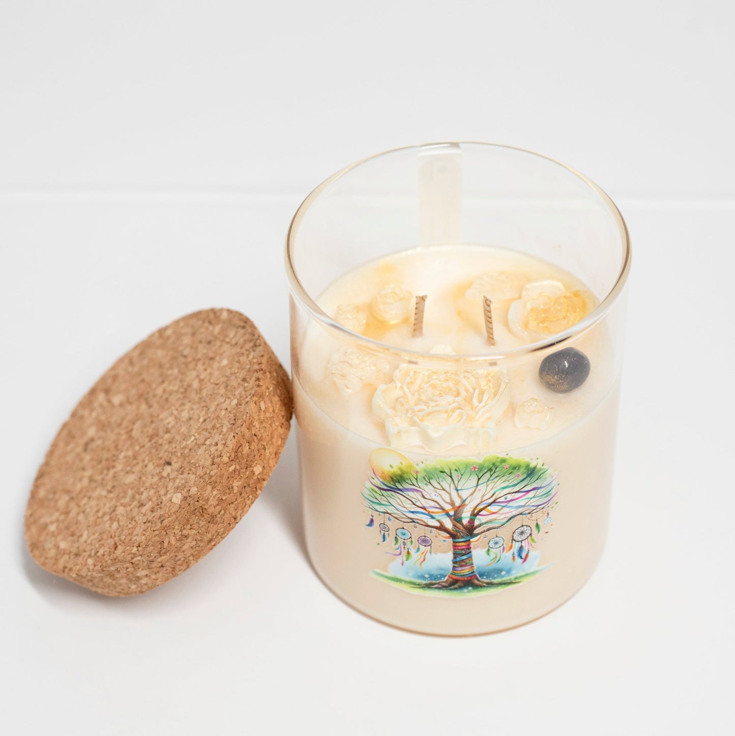 ‘Peace’ Collection Candle in Big Jar, Apple with Cinnamon, 380ml - Wonder Candles