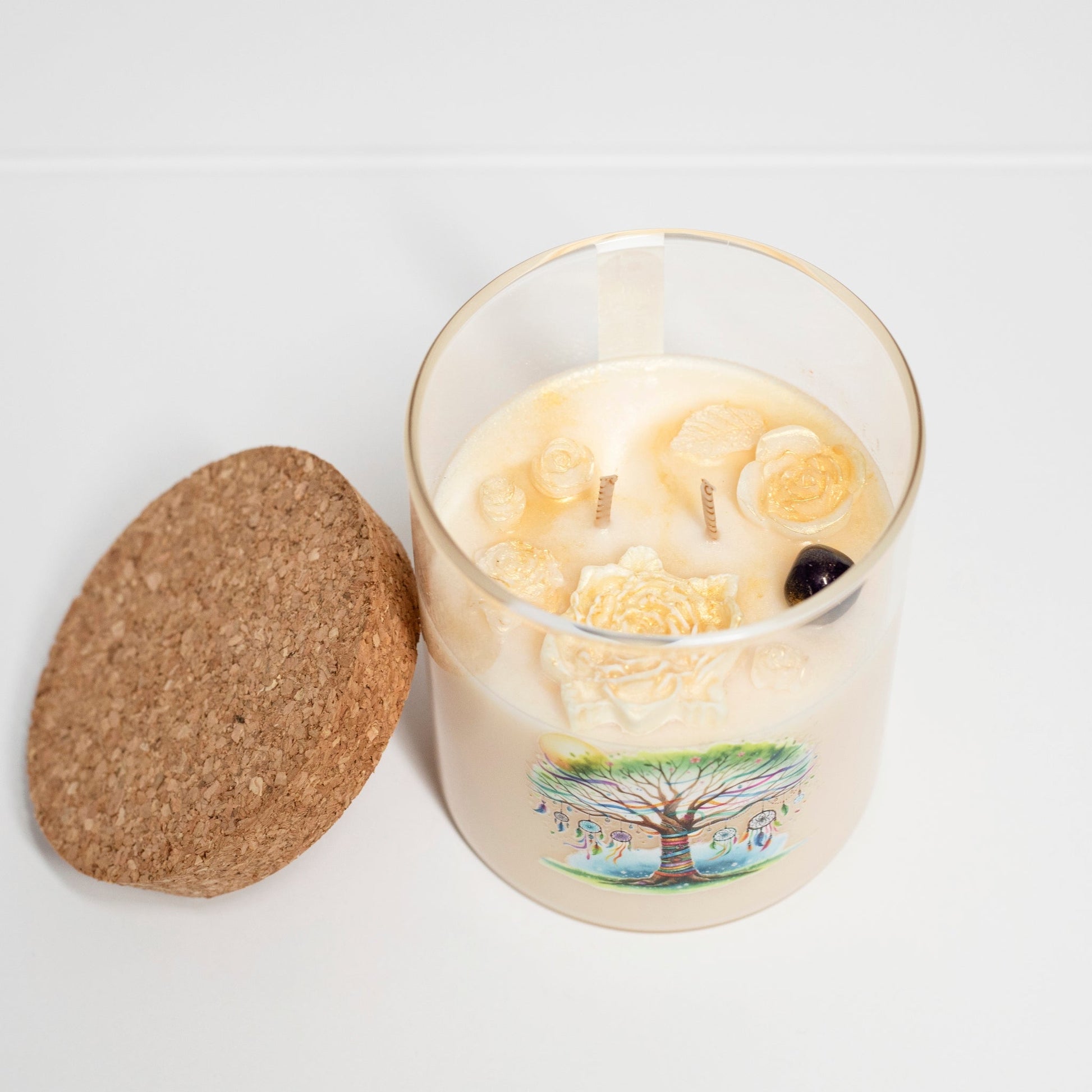 ‘Peace’ Collection Candle in Big Jar, Apple with Cinnamon, 380ml - Wonder Candles