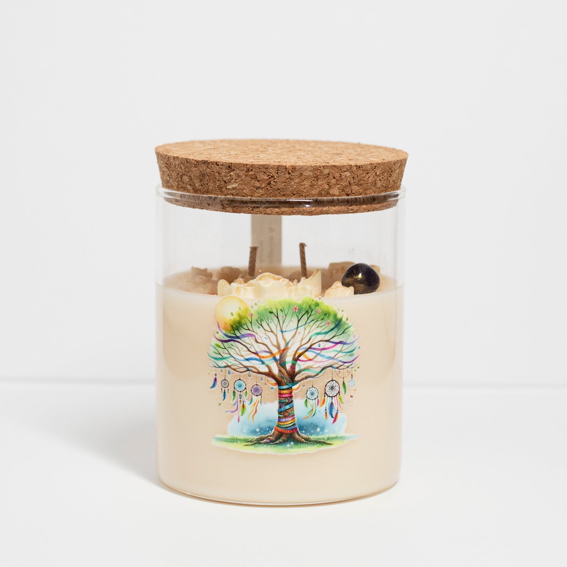 ‘Peace’ Collection Candle in Big Jar, Apple with Cinnamon, 380ml - Wonder Candles