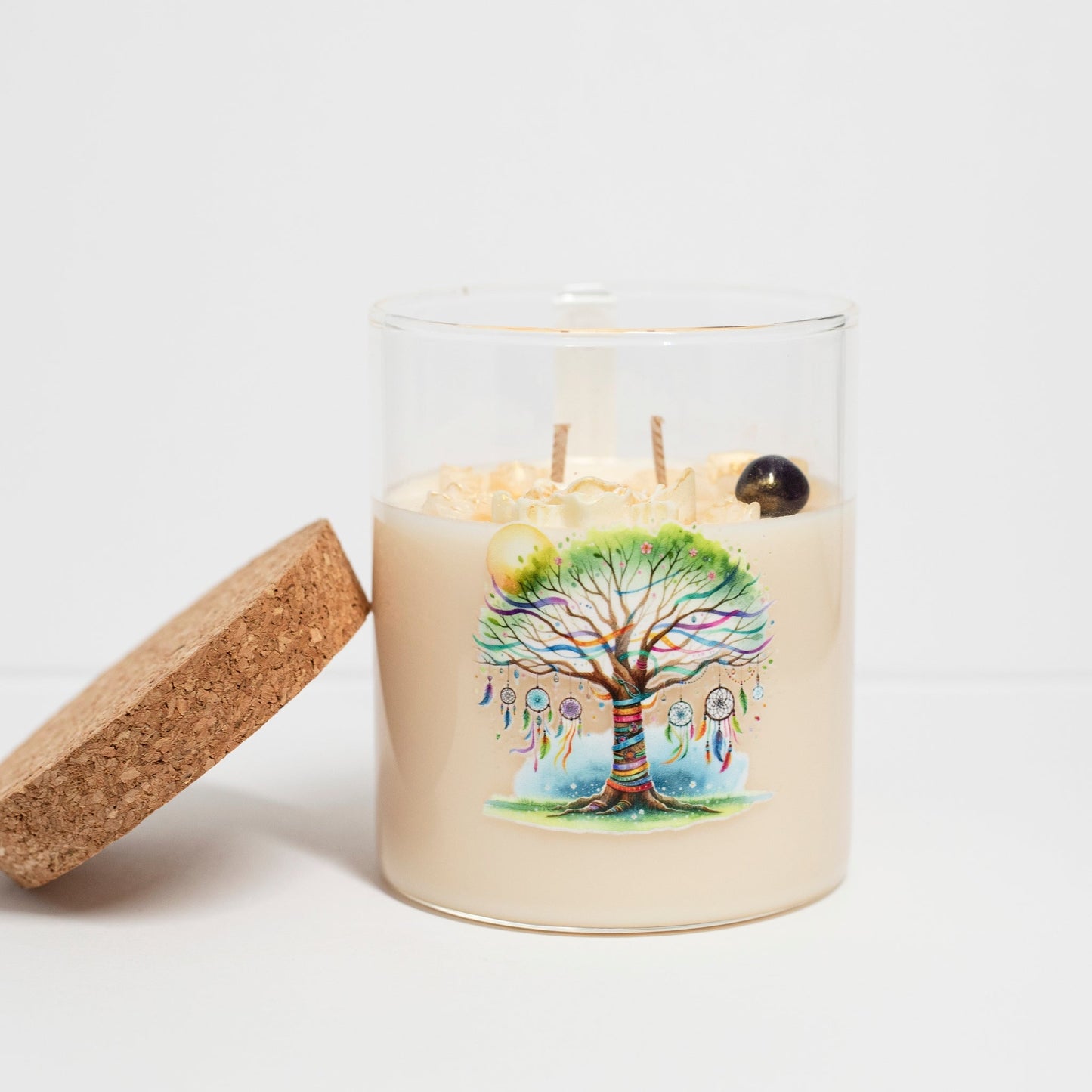 ‘Peace’ Collection Candle in Big Jar, Apple with Cinnamon, 380ml - Wonder Candles