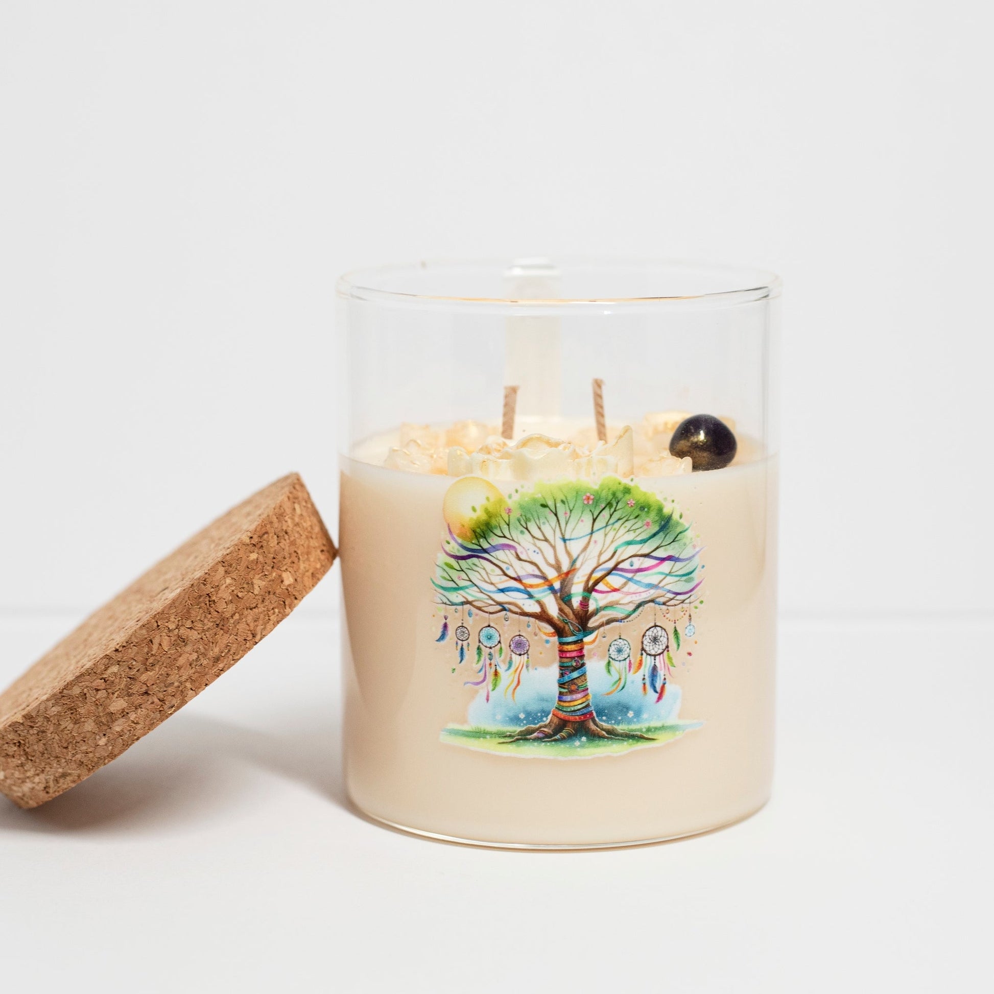 ‘Peace’ Collection Candle in Big Jar, Apple with Cinnamon, 380ml - Wonder Candles