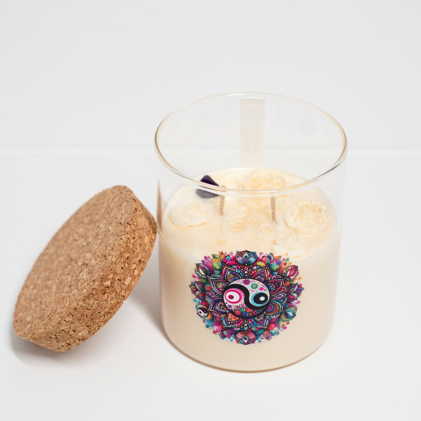 ‘Peace’ Collection Candle in Big Jar, Minty Chocolate, 380ml - Wonder Candles
