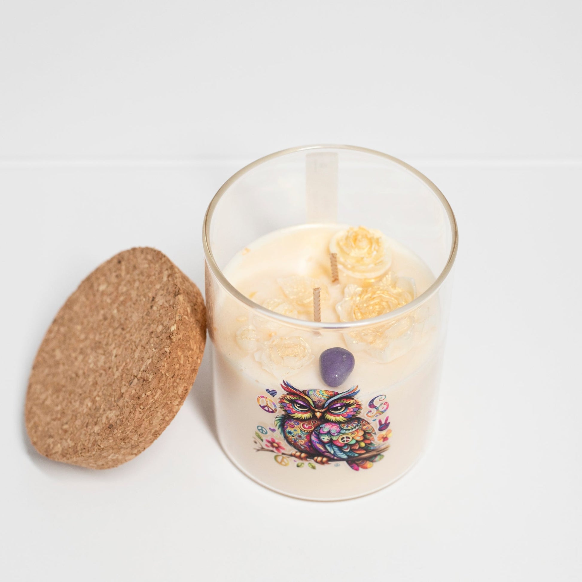 ‘Peace’ Collection Candle in Big Jar, Minty Chocolate, 380ml - Wonder Candles