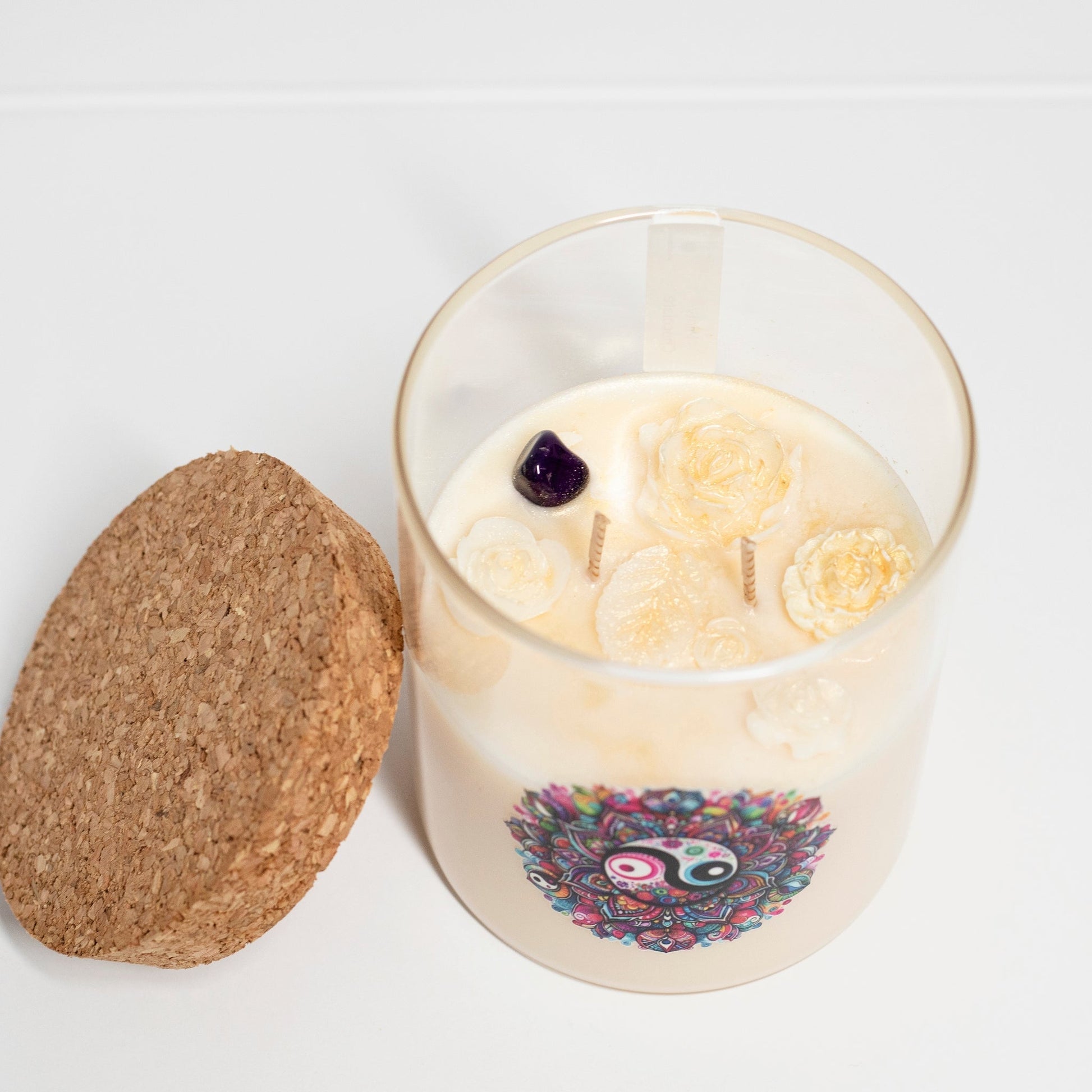 ‘Peace’ Collection Candle in Big Jar, Minty Chocolate, 380ml - Wonder Candles