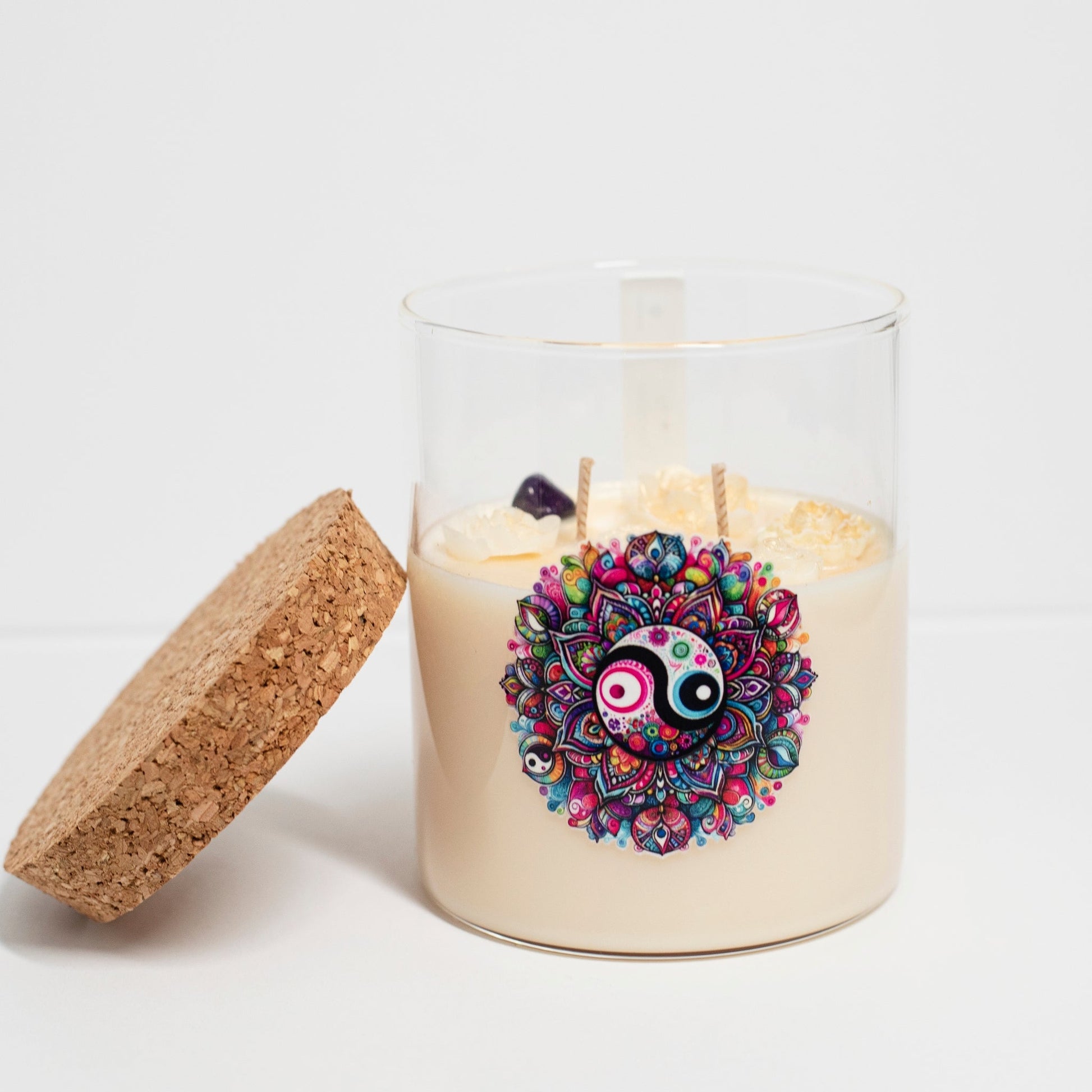 ‘Peace’ Collection Candle in Big Jar, Minty Chocolate, 380ml - Wonder Candles