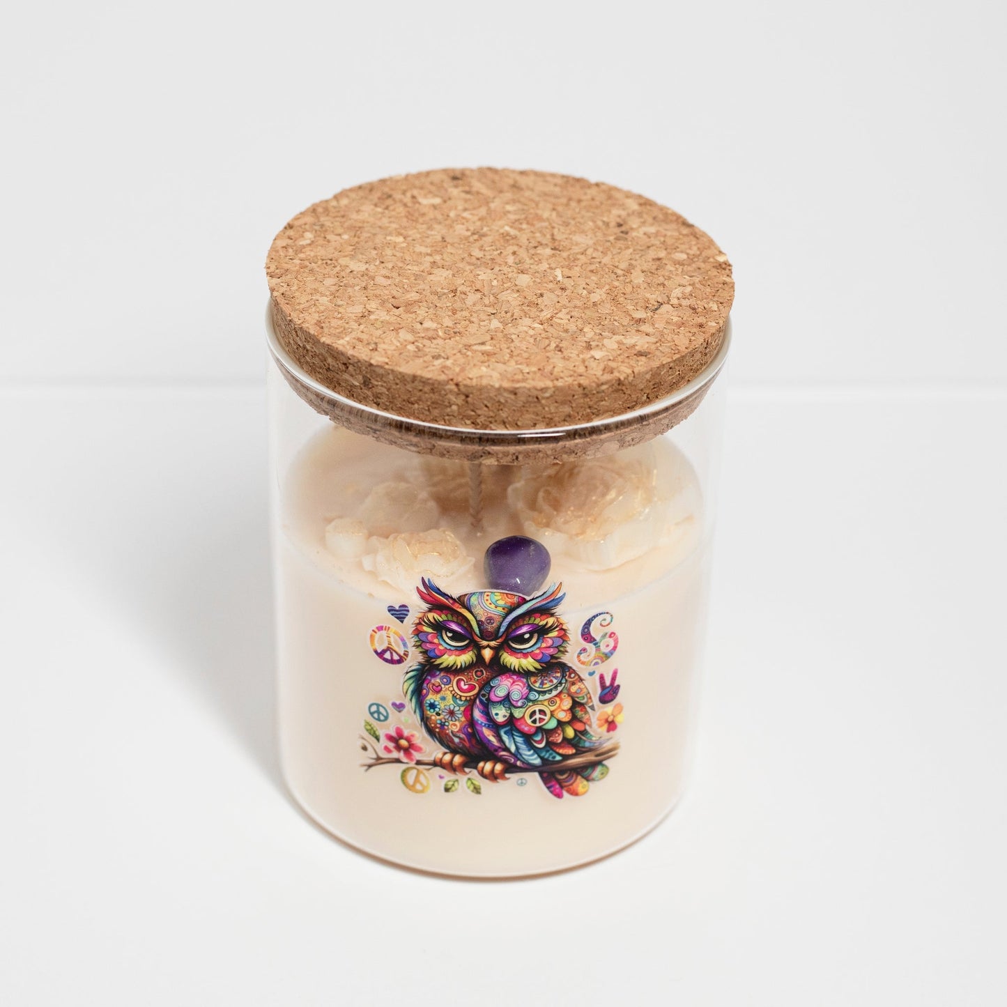 ‘Peace’ Collection Candle in Big Jar, Minty Chocolate, 380ml - Wonder Candles