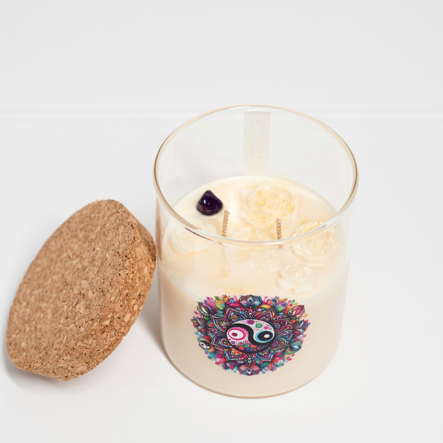 ‘Peace’ Collection Candle in Big Jar, Minty Chocolate, 380ml - Wonder Candles