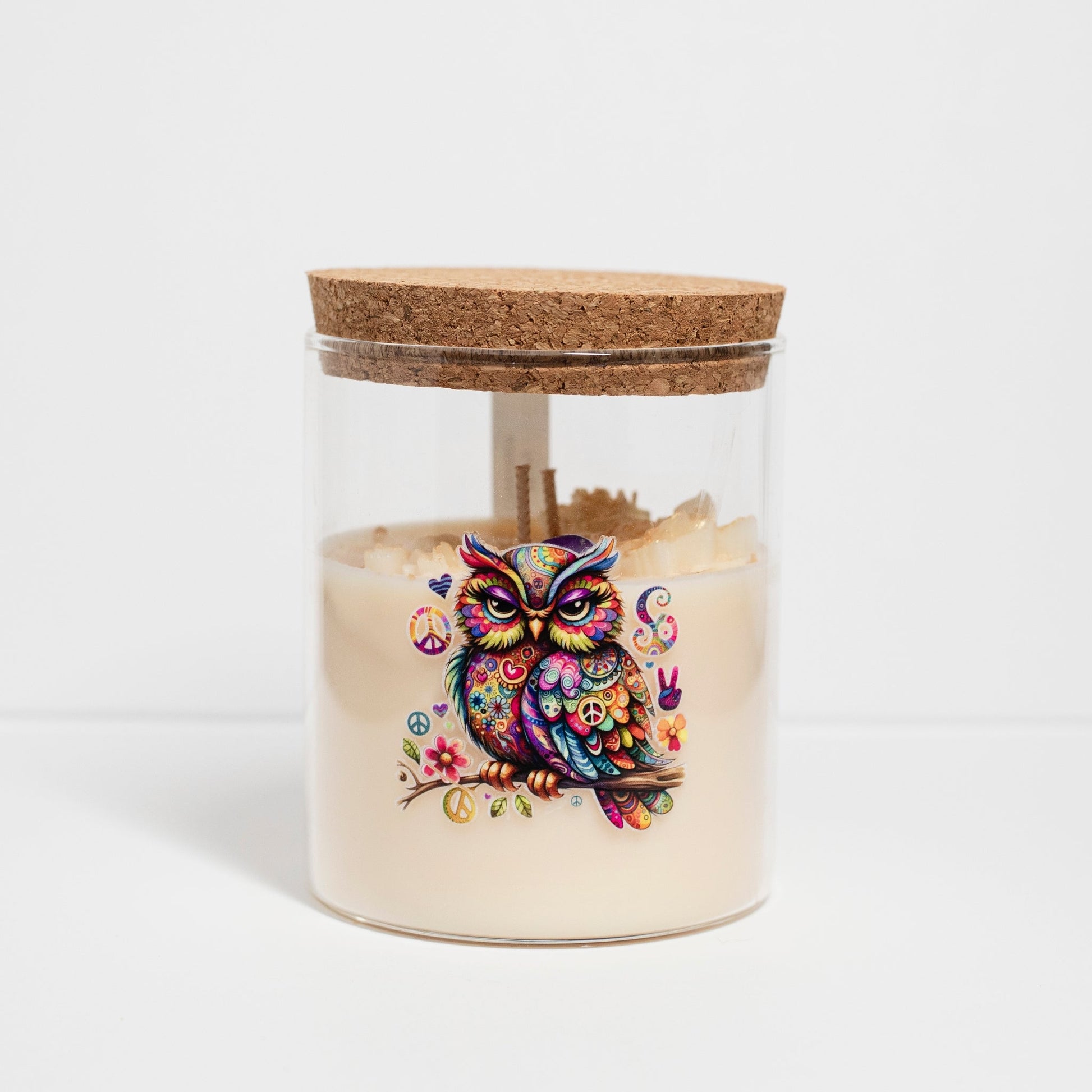‘Peace’ Collection Candle in Big Jar, Minty Chocolate, 380ml - Wonder Candles