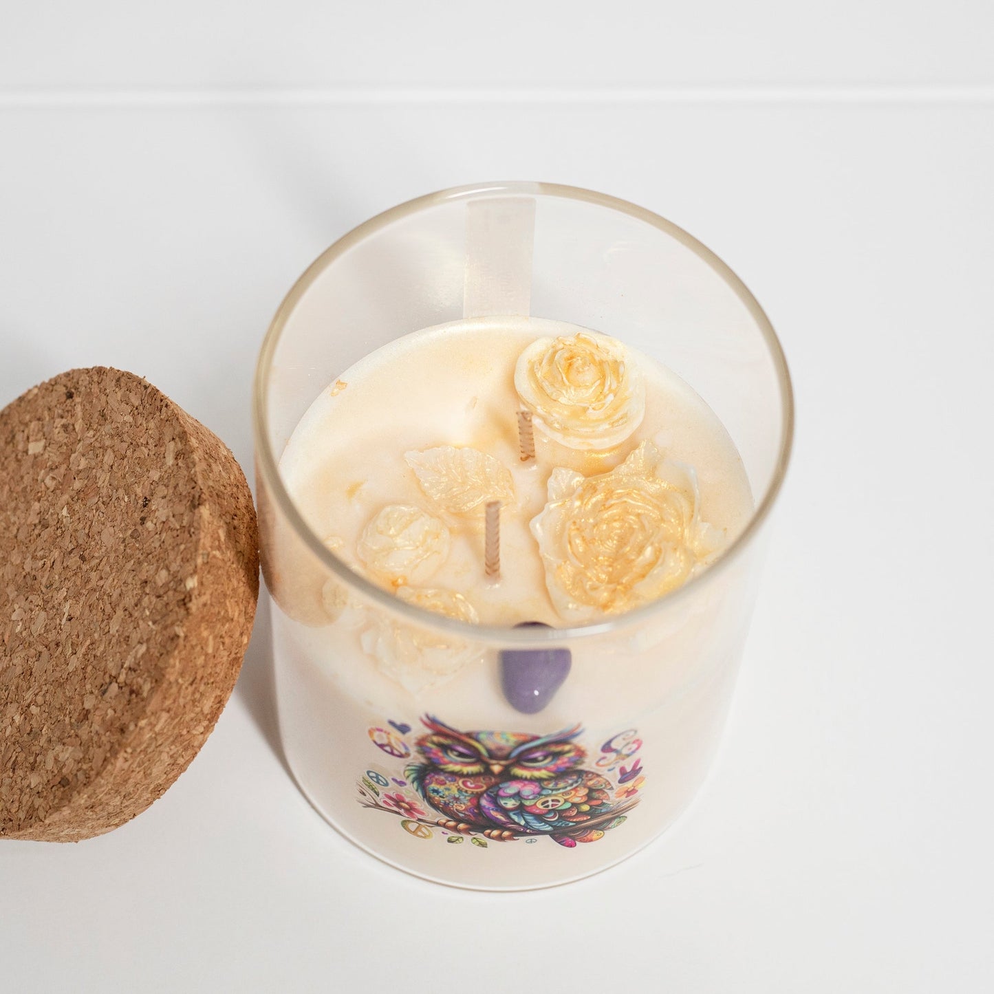 ‘Peace’ Collection Candle in Big Jar, Minty Chocolate, 380ml - Wonder Candles