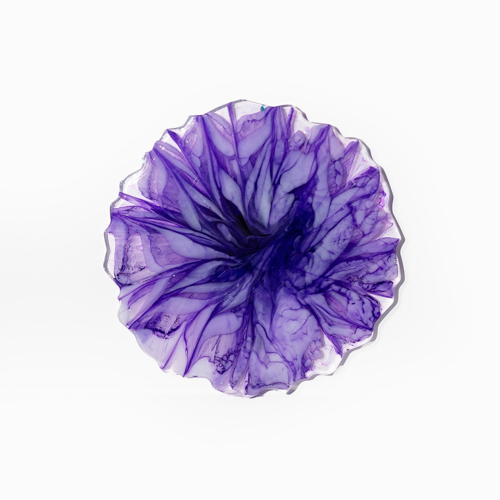 Resin Coaster, Double - sided, Lavender Collection - Wonder Candles