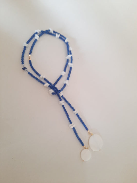 Gold plated tall necklace