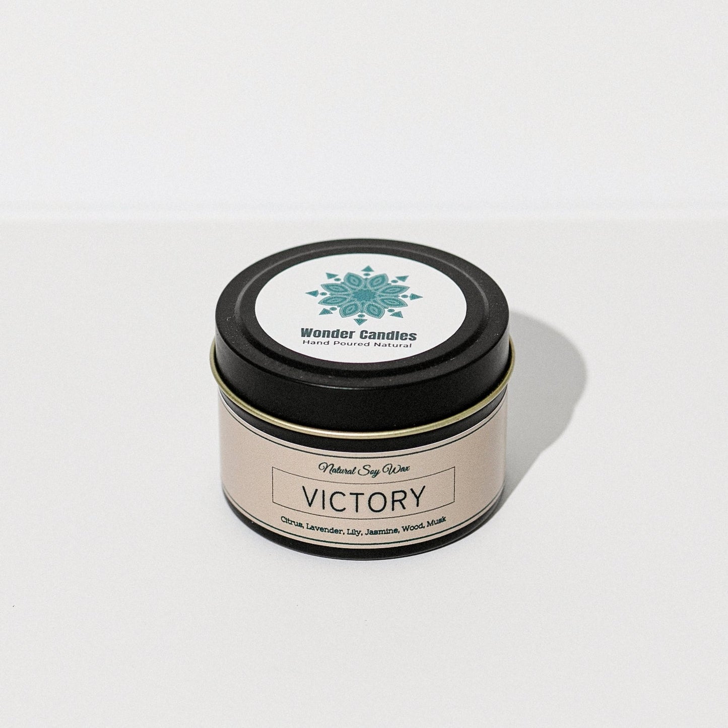 'Victory' Candle from 'Balance' Collection, Citrus with Flowers and Musk, 130ml - Wonder Candles