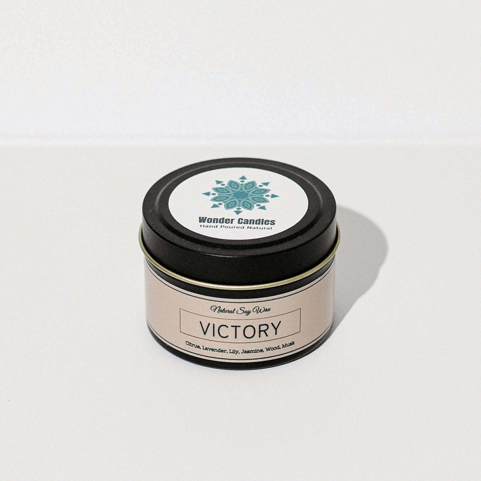 'Victory' Candle from 'Balance' Collection, Citrus with Flowers and Musk, 130ml - Wonder Candles