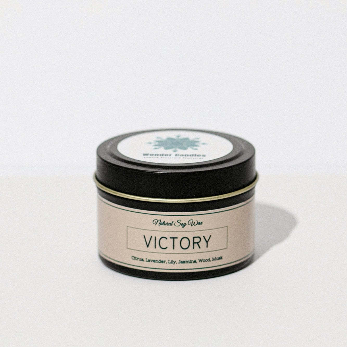 'Victory' Candle from 'Balance' Collection, Citrus with Flowers and Musk, 130ml - Wonder Candles